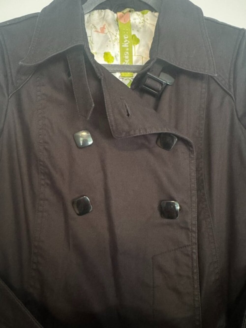 Soïa & Kyo Belted Trench Coat in Black